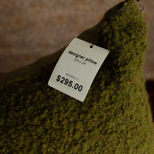 Olive Alpaca/Wool Pillow  - 24"x24"