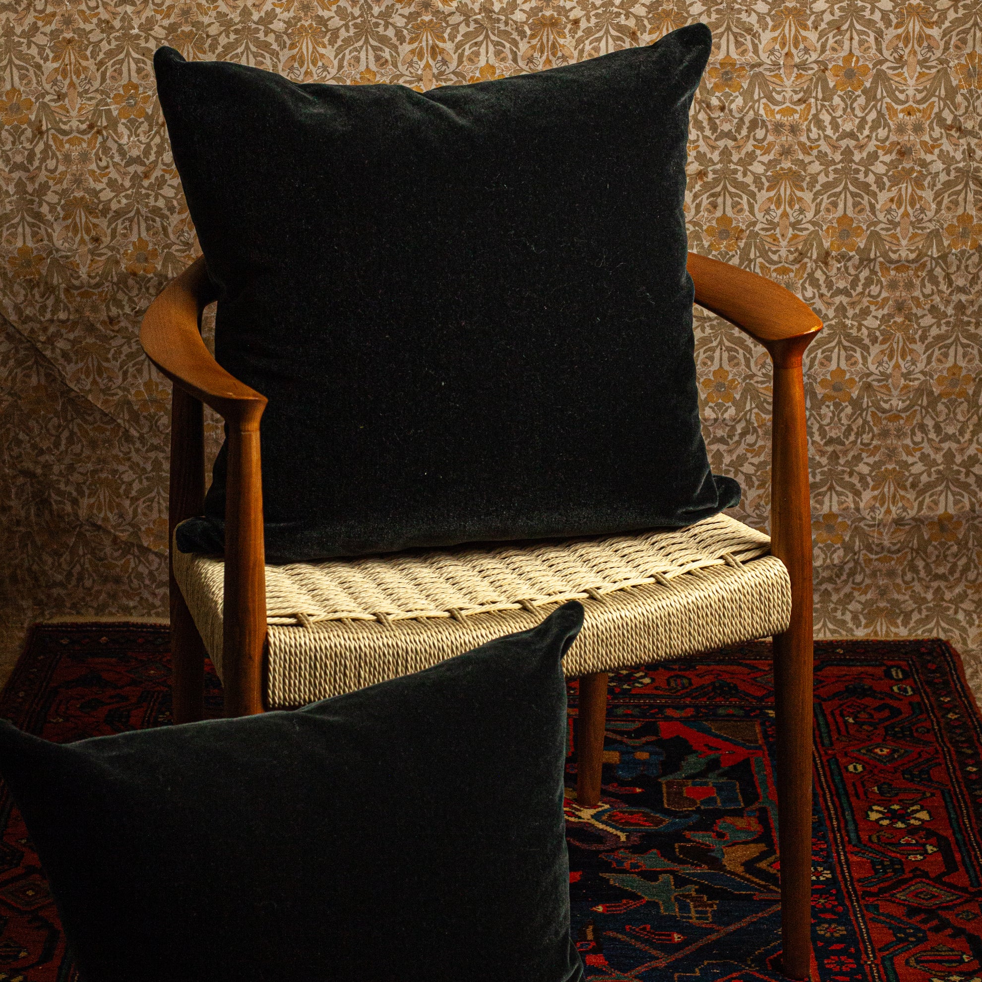 Black Velvet Pillow  - 24