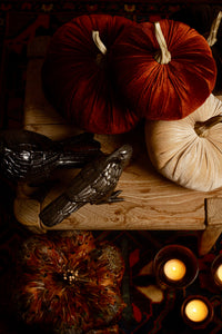 Velvet Stuffed Pumpkin, 6.25"