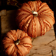 Load image into Gallery viewer, Orange Fringe Pumpkin

