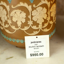 Load image into Gallery viewer, Pair of Doulton Lambeth Jardinieres
