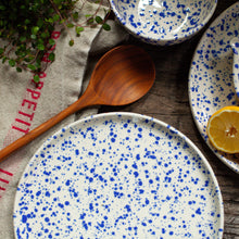 Load image into Gallery viewer, Splatterware Dinner Plates,Set of 4, in Color Lake
