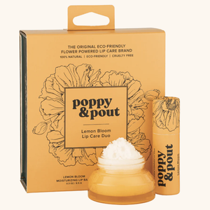 Poppy & Pout Lip Care Gift Set, Lemon Bloom