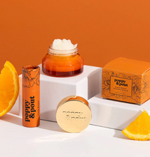 Load image into Gallery viewer, Poppy &amp; Pout Lip Care Gift Set, Orange Blossom
