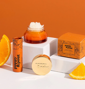 Poppy & Pout Lip Care Gift Set, Orange Blossom