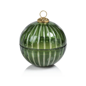 Cut Glass Ornament Candle, Siberian Fir