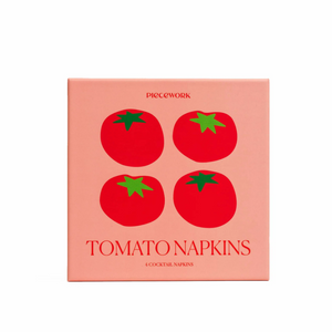 Tomato Cocktail Napkins, Set of 4, Boxed