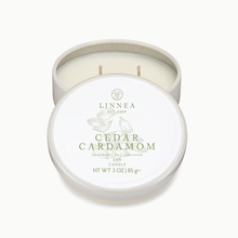Load image into Gallery viewer, LINNEA Cedar Cardamom Tin, 3 oz.
