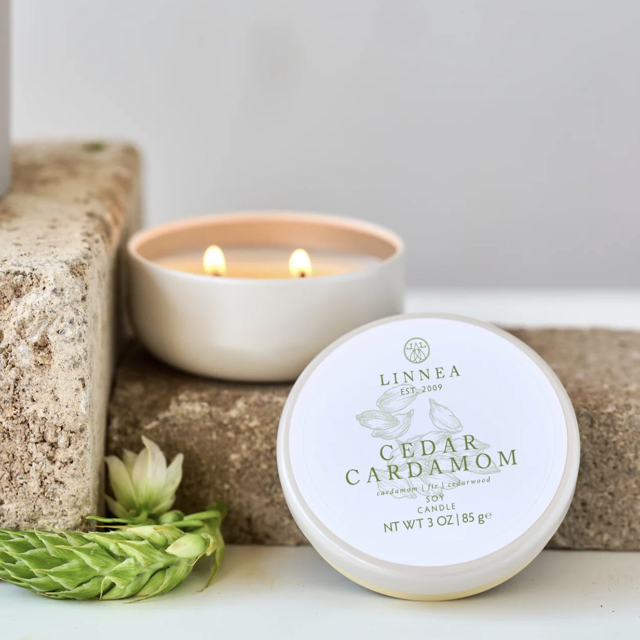 LINNEA Cedar Cardamom Tin, 3 oz.