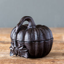 Load image into Gallery viewer, Cast Iron Pumpkins, set of 2
