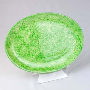Tiffany and Co. Green Splatterware Platter