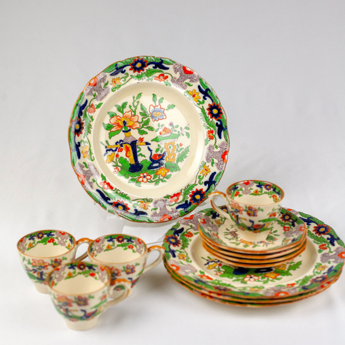 Mason's Ironstone Tea Set, Service for 4 – fleurdetroit
