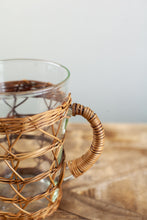 Load image into Gallery viewer, Rattan Cage Tall Pitcher
