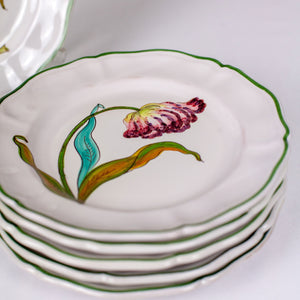 Italian Handpainted Tulip Plates