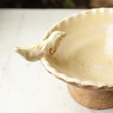 Load image into Gallery viewer, Footed Bird Bath, French Handmade Pottery
