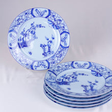 Load image into Gallery viewer, Limoges 10&quot; Plates, Set of 6, Celadon and Blue Monet Cherry Blossom Plates
