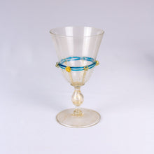 Load image into Gallery viewer, Vintage Italian Glass Serving Set 14 Goblets and 12 Plates
