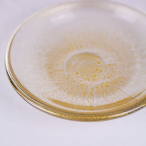 Vintage Murano Gold Fleck Glass Bowl