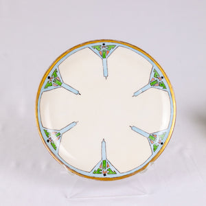 KPM Hand-Painted Art Deco Plate