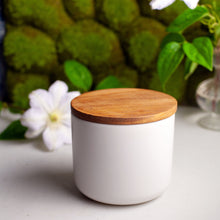 Load image into Gallery viewer, White Stoneware Container w/ Acadia Lid
