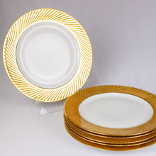 Load image into Gallery viewer, Jean Luce Etched Gold Luncheon Plates

