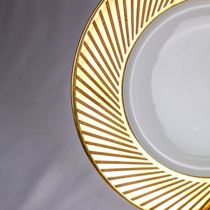 Jean Luce Etched Gold Dinner Plates