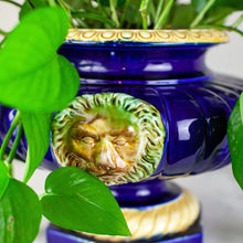 Load image into Gallery viewer, Vintage Majolica Urn with Lion Motif
