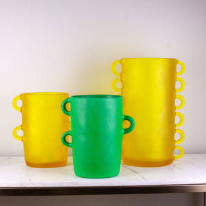 Green Tina Frey Loopy Vase, Medium