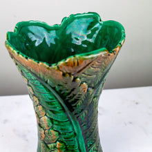 Load image into Gallery viewer, Vintage Majolica Fern Vase

