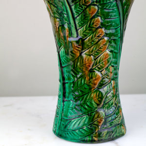 Vintage Majolica Fern Vase