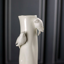 Load image into Gallery viewer, Porcelain Vase With Birds, short
