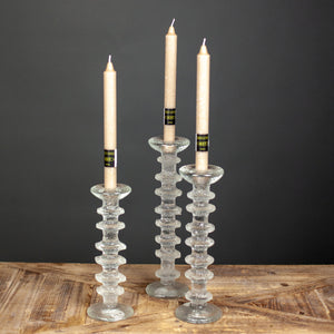 Iitalla Finland, Tall Set Of 3 Candlesticks