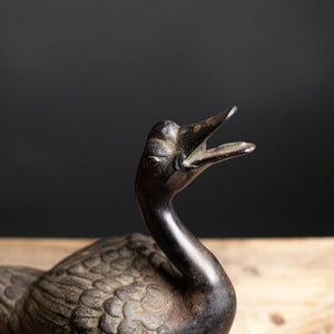 Vintage Japanese Bronze Goose