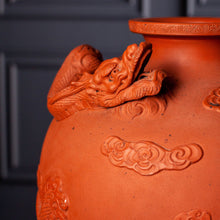 Load image into Gallery viewer, Vintage Carved Chinese YiXing Clay Dragon Vessel
