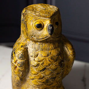 Hand-Painted Vintage Owl