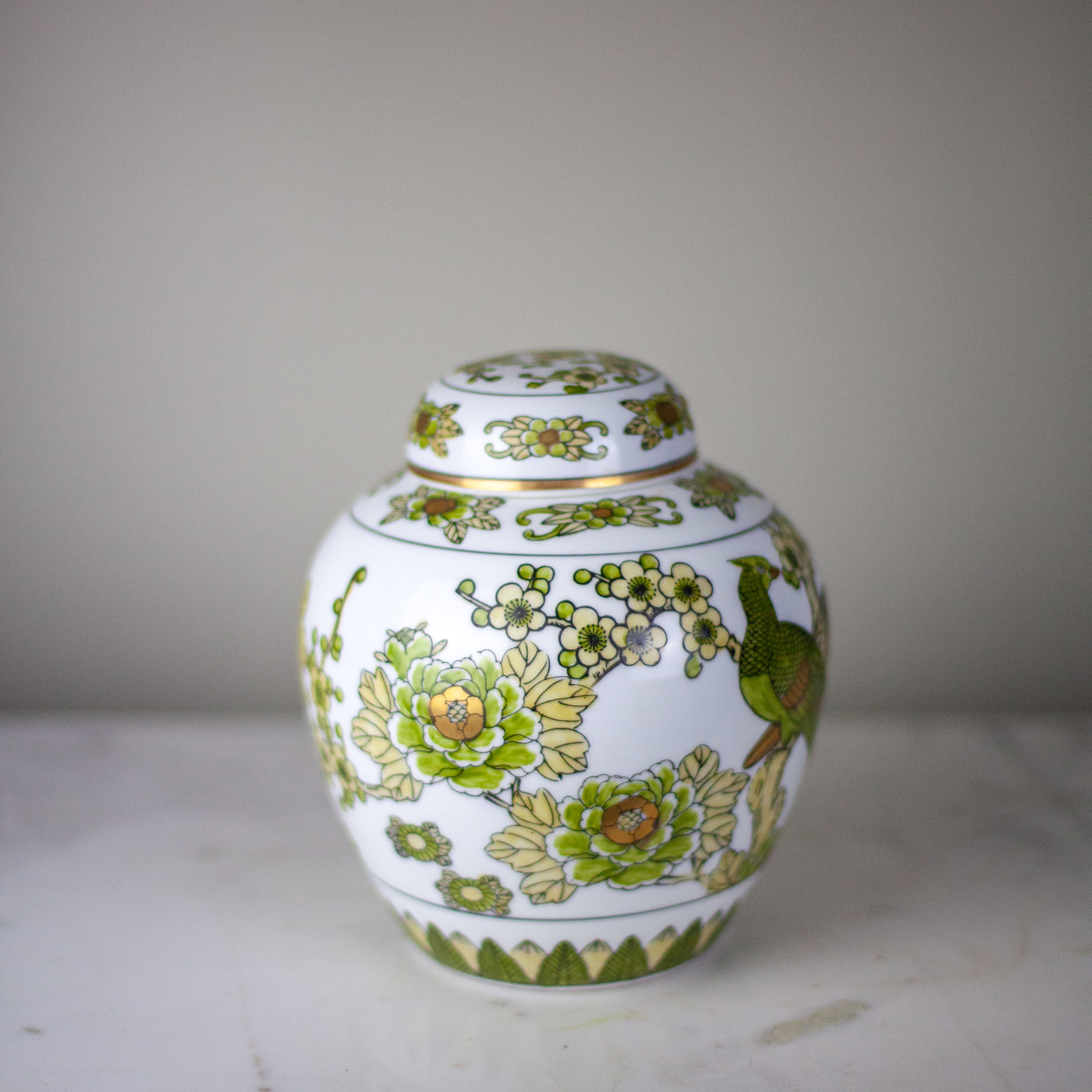 Imari Porcelain Hand Painted Gold Ginger Jar – fleurdetroit