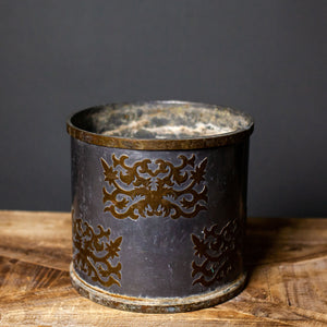 Lead and Copper Planter with Asian Motif