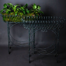 Load image into Gallery viewer, Vintage Green Wire Plant Stands
