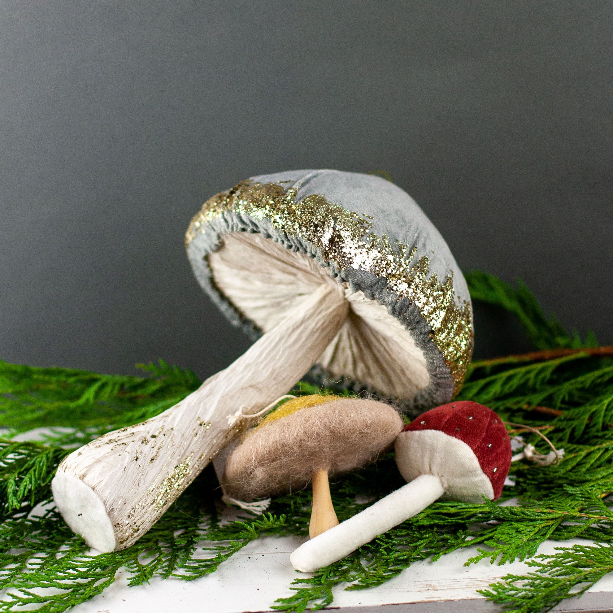 Funky Mushrooms Ornament Collection