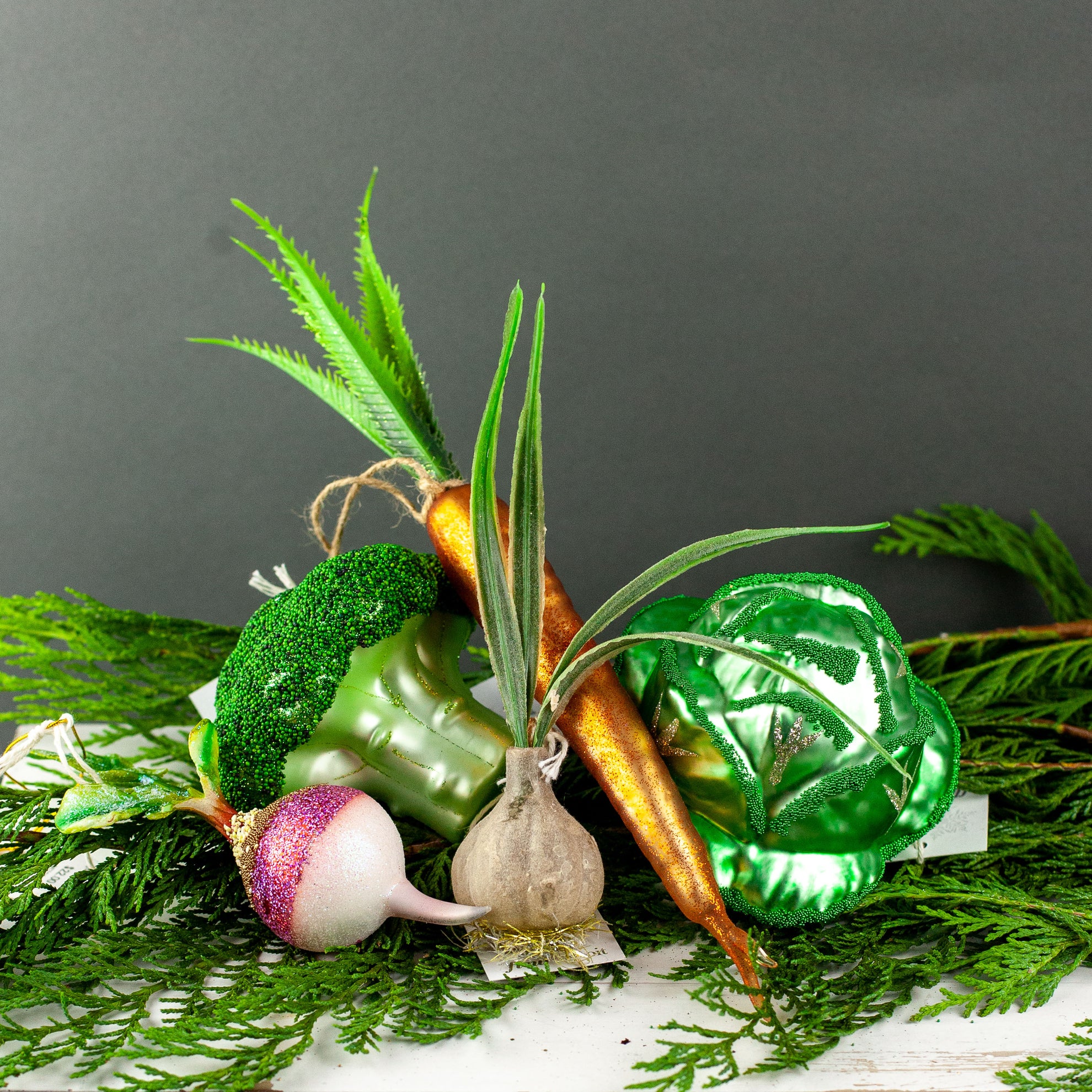 Eat Your Vegetables Ornament Collection