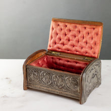 Load image into Gallery viewer, Repousse Box with Tufted Interior
