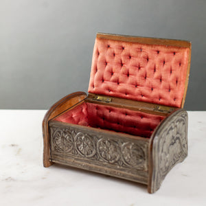 Repousse Box with Tufted Interior