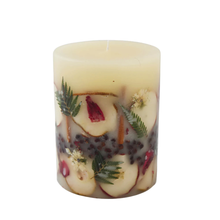 Load image into Gallery viewer, Spicy Apple Round Botanical Candle
